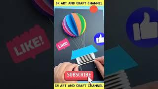 How to make wall hanging with paper ? #6  sr art and crafts #shortvideo