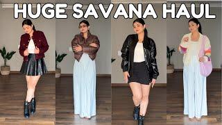 SAVANA WINTER TRY ON HAUL| TRENDY JACKETS | CARDIGANS AND BAGS