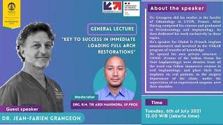 International Webinar: Key to success in immediate loading full arch restorations