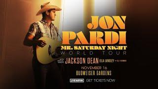 Jon Pardi - November 16 at Budweiser Gardens