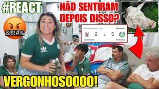  O REACT que MAIS me TIROU DO SÉRIO na HISTÓRIA DESSE CANAL! INACEITÁVEL Palmeiras! COR 2 x 0 PAL