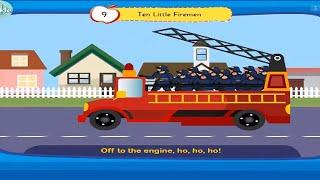ten little firemen  | firefighter rhyme for kids | action nursery rhyme | english fire safety song
