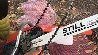 Unboxing and assembling chain saw