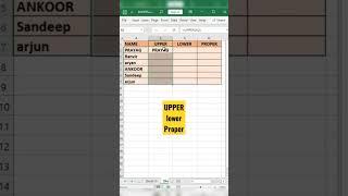 ADVANCE EXCEL FORMULAS | EXCEL ADVANCE #excelinhindi #excel #shorts #exceltutorial  #exceltips