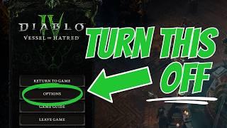 5 Diablo 4 Tips - Settings To Turn Off NOW Part 2 (PC & Console)