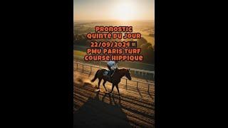 Pronostic Quinté Du Jour 22/09/2024️ PMU Paris Turf Course Hippique #pmu  #turf  #quinté