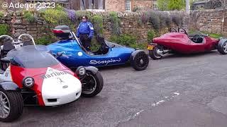 Three Wheeler and Small cars at The Crown Humshaugh.