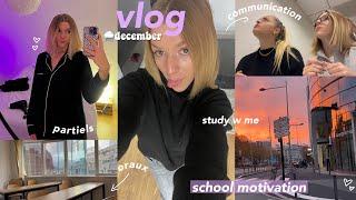 SCHOOL VLOG ️ partiels, study, organisation