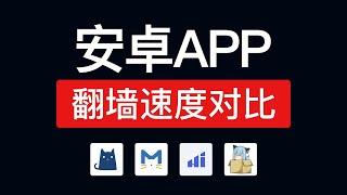 安卓翻墙App速度对比，Clash, clash meta, hiddify, nekobox 翻墙速度对比，安卓最好用的翻墙软件推荐