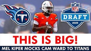 MAJOR Titans Rumors: Trade Down From #1? NOT Drafting QB? + Mel Kiper 2025 NFL Mock Draft Reaction