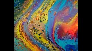 Acrylic Pour / Fluid Art Time Lapse – Tutti Frutti Pour