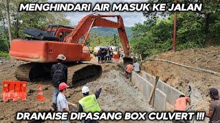 Siang Ini !!! Drainase Batu Jomba Dipasang Box Curvelt