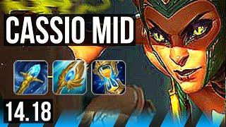 CASSIOPEIA vs YASUO (MID) | 1400+ games, Dominating | EUW Master | 14.18