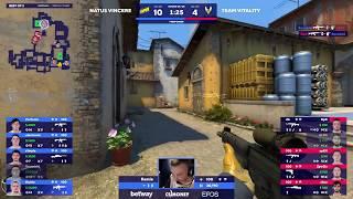 [CS:GO] FLAMIE INSANE 4K! NAVI VS TEAM VITALITY #csgo #blastpremier