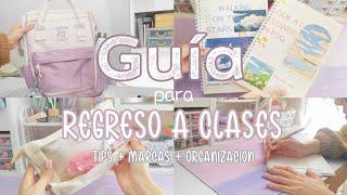 Guía para el regreso a clases  (tips de organización)