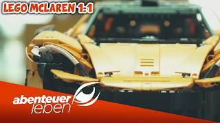 Ein McLaren P1 aus Lego, der fährt!  Aufwändiger Nachbau in GEHEIMER Halle! | Abenteuer Leben