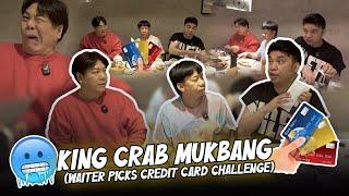 KING CRAB MUKBANG (WAITER PICKS CREDIT CARD CHALLENGE) | BEKS BATTALION