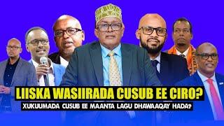 Xog Liiska Wasiirada Cirro Sida loo Magcaabay iyo Raga iska dhex waayey Maanta? Xukuumada Cusub?