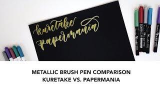 Metallic Brush Pen Comparison | Letters By Shells