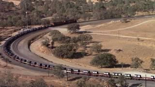 BNSF Steel Coil Train On The Tehachapi Loop