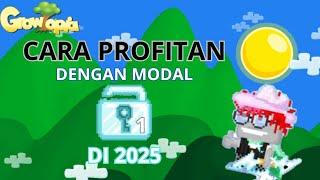 PROFITAN SIMPEL UNTUK PEMULA!! Profit Modal 1DL an | Growtopia Profit 2025