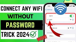 how to connect wifi without password in 2024 | see connected Wifi password in your Phone