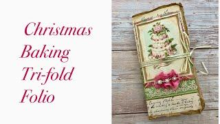 Christmas baking tri-fold foilo