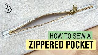 Tips & Tricks: How to Create a Zippered Pocket