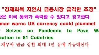 IMF "경제회복 지연시 금융시장 급격한 조정" 경고 - 모든 채무자 원금 상환 최대 1년 유예 가능해진다