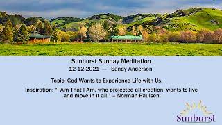 Inspirational Meditation talk with Sandy Anderson on 12-12-2021