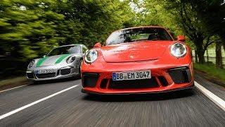 Porsche 911 R vs 911 GT3 manual l Top Gear