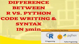 Basic Code Syntax for R & Python|| Python & R Programming Code Writing Skills in 3 min|| #R#Python