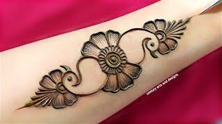 Very beautiful front hand mehndi design | easy arabic mehndi | mehndi design | mehndi | mehndi .