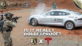 Advanced Ballistic Testing for Armored Tesla Model S by Alpine Armoring R&D Department