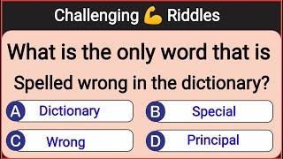 Can You Answer These Very Challenging Riddles and Puzzles #puzzle #tiktok #video #riddles #challenge