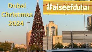 Al Seef Dubai Christmas tree 2024 | Dubai Al Seef Creek Walking tour | Al Seef Christmas Celebration