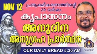 നവംബർ 12 | കൃപാസനം അനുദിന അനുഗ്രഹ പ്രാർത്ഥന | Our Daily Bread |പ്രത്യക്ഷീകരണത്തിന്റെ ഇരുപതാം വർഷം.