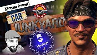 CheckUp! | Car Junkyard DLC | Gas Station Simulator | Stream (uncut)