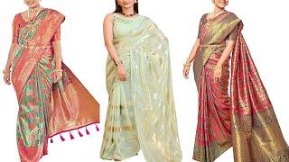 Trendy Banarasi Woven Saree with Heavy Jacquard Work, Elegant Design, Silk Saree