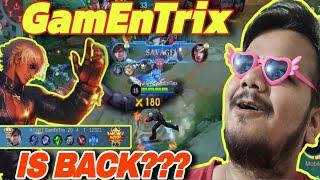 @GamEnTrix IS BACK??? | GUSION GAMEPLAY