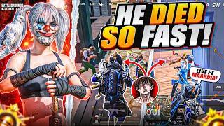 He Died So fast!  Fastest 3 Finger Player Wmax | BGMI | PUBG MOBILE