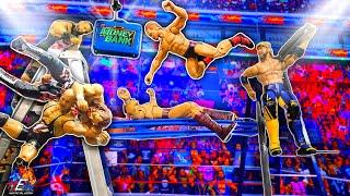 WWE Action Figure "Money In The Bank" Match! Six Man Chaos!
