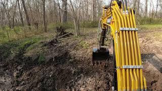 Digging the pond Sany 50u excavator | EP 10