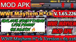 WWE Mayhem H*ck Latest Version 1.65.226  Unlock Everything Live Proof  WWE Mayhem M*d APK 1.65.226