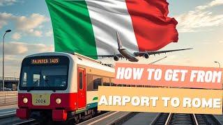 ROME FIUMICINO Airport to CITY CENTER (ROMA TERMINI) BY TRAIN [FULL TOUR]