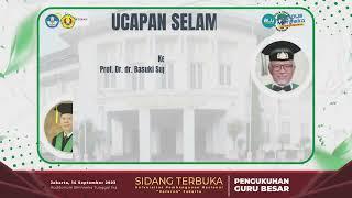 Ucapan Selamat Pengukuhan Guru Besar Prof. Dr. dr. Basuki Supartono, SpOT, FICS, MARS