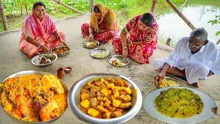 POPI KITCHEN Eating 5KG Brigade Rohu curry , Kach kola Alu dum & Pepe vorta, hot rice