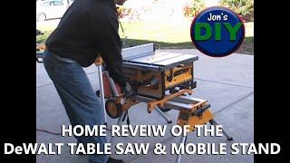 Dewalt DW745 Table Saw and Stand Home Review / Jon's DIY