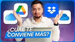 ¿Cuál es la MEJOR NUBE de almacenamiento en 2024? iCloud vs Google Drive vs Dropbox vs OneDrive