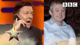 X  Factor Celebrity Spat! Ricky Gervais PRANKS Louis Walsh! | The Graham Norton Show - BBC